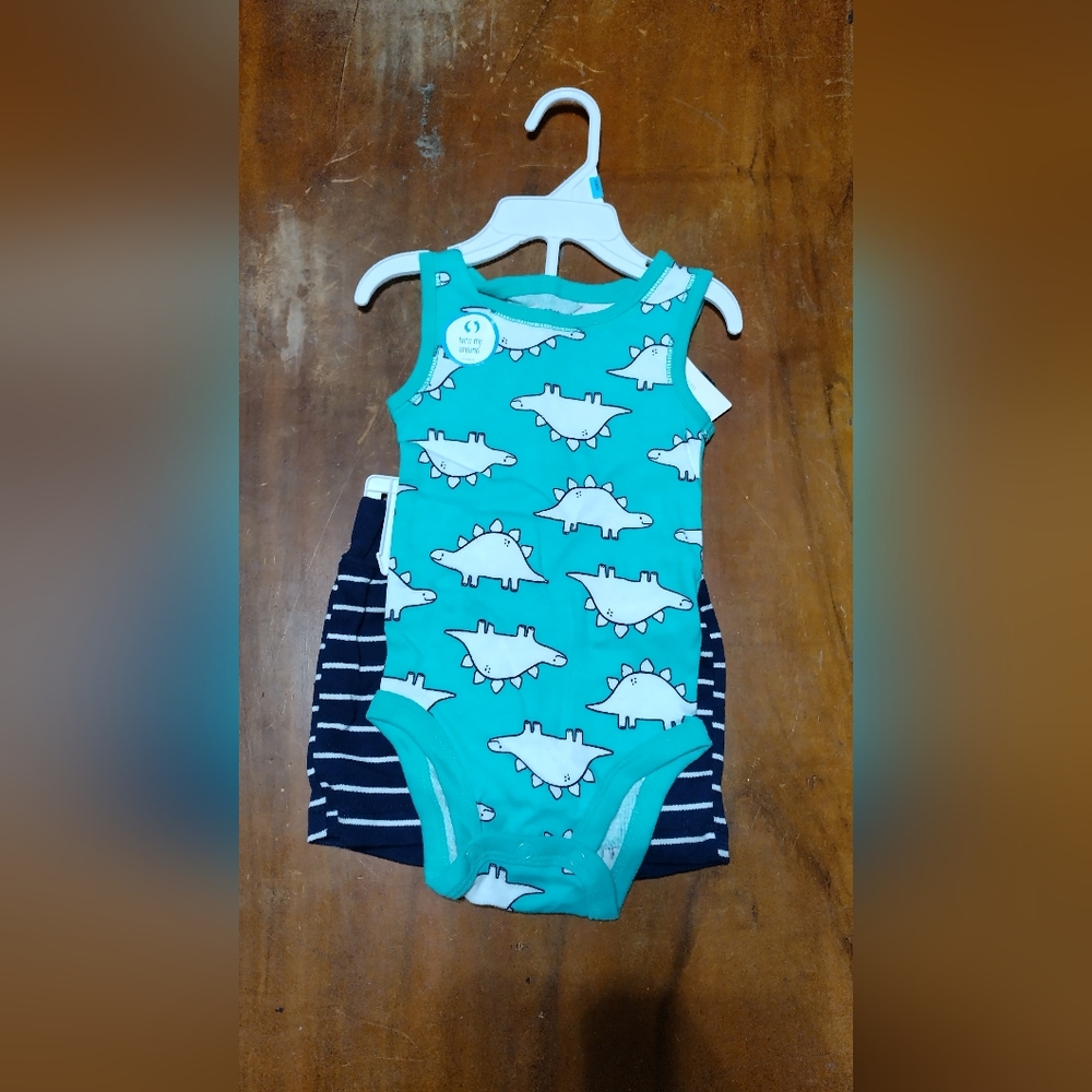 Dinosaur short set Carter's summer vacation gift birthday